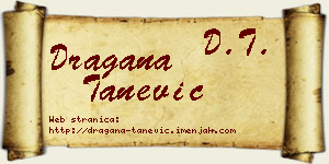 Dragana Tanević vizit kartica